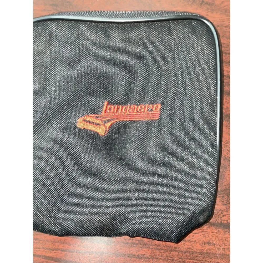Longacre Racing Black Small Zipper Bag